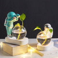 Astronaut Hydroponics Ornaments Glass Vase Living Room Home Decoration Office Desktop Small Furnishings