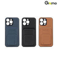 Gizmo Case Stand card pocket รุ่น ip 15,15pro,15+,15 pro max  เคสใส่นามบัตร เคสตั้งได้ เคสหนัง