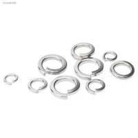 ﹉♕™ 10/50/100pcs GB93 A2 304 Stainless Steel Spring Split Lock Washer Elastic Gasket M2 M2.5 M3 M4 M5 M6 M8 M10 M12