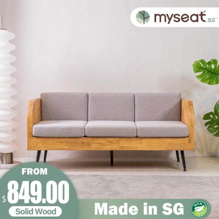Solid Wood Sofa Singapore Baci Living Room