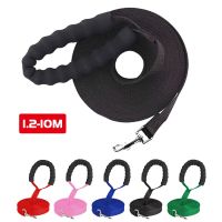 10m Long Lanyard with Handle Outdoor Training Dog Leash Rope Strong Nylon Pet Lead for Small Medium Large Big Dogs Supplies New Leashes