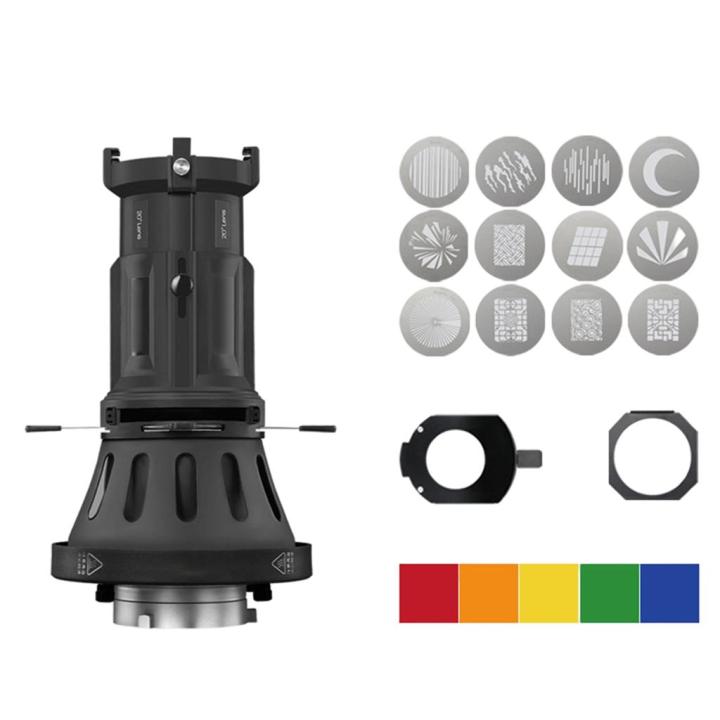 kokiya-conical-lens-projection-various-gobos-snoot-kit-props-equipment-for-lighting