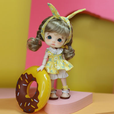 STODOLL cute egg egg OB11 whole doll 18 112bjd baby head BJD body including doll head + ob11 body + wig + clothes + shoes