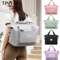 TINYAT Foldable Women Travel Backpack Large Capacity Ladies Travel Bag Sports Gym Yoga Waterproof Luggage Bag Weekender Handbag