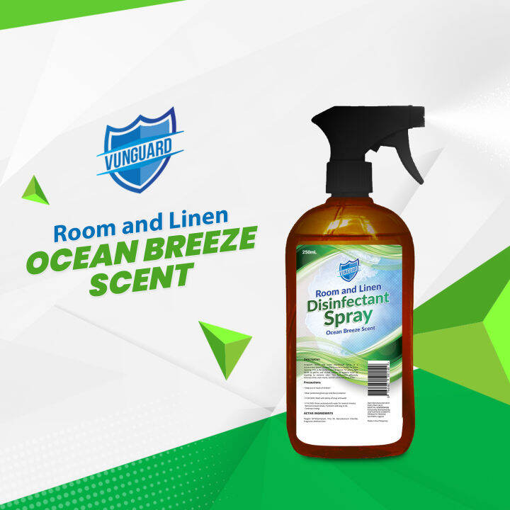 Vunguard Luxurious Room and Linen Disinfectant Spray Ocean Breeze Scent ...