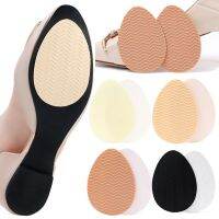 1Pair Wear-Resistant Non-Slip Shoes Pads Self-Adhesive High Heels Forefoot Stickers Sole Protector Silicone Shoe Cushion Sticker