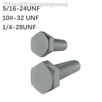 1-10PCS 5/16-24 UNF 1/4-28 UNF 10 -32 UNF Stainless Steel 304 British American Fine Tooth External Hexagon Screw Bolt