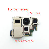 1ชิ้น Kembali Besar Kamera Belakang Utama Modul Kamera Depan สายเคเบิลงอได้ untuk S22 Samsung Galaxy S22Ultra พิเศษ S22U Bahagian Ganti Asal