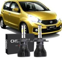 2PC Bright 6000K สีขาว H4 LED ไฟฉายคาดศีรษะไฟหน้าสำหรับ Perodua Myvi Icon 2nd Gen 1.3มาตรฐาน (EZ - SX)Spec (2014 - 2017) อุปกรณ์เสริม