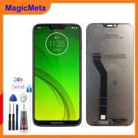 MagicMeta หน้าจอ LCD IPS ของแท้สำหรับ Motorola Moto G7 XT1962/Moto G7 XT1955ไฟฟ้า/G7 Moto Plus XT1965 /Moto G7 XT1952เล่นจอแสดงผล LCD แบบสัมผัสหน้าจอชุดประกอบดิจิไทเซอร์สำหรับ Motorola Moto G7 G7 G7เพาเวอร์พลัส G7จอ LCD