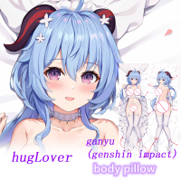 Dakimakura Anime ganyu (genshin impact) Body Pillow Double-sided Print Life-size Cover