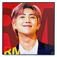 รูปภาพ RM อาร์เอ็ม วง BTS บีทีเอส แร็ปเปอร์ นักร้องเกาหลี K pop รูปภาพ​ติดผนัง pop art พร้อมกรอบและที่แขวน กรอบรูป แต่งบ้าน ของขวัญ