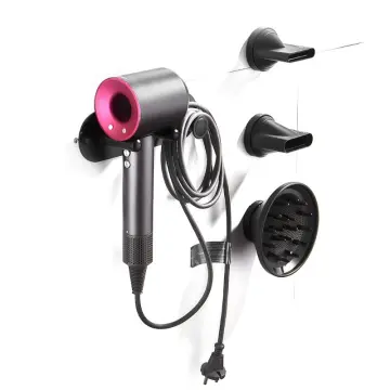 Wall Mounted Hair Dryer Holder For Dyson Hair Dryer Stand Bathroom