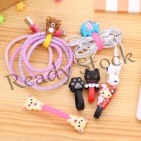 【Ready Stock】 ☎ B40 1pcs Cartoon Pvc Earphones Cord Winder Wrap Cable Cord Silicone Wire Organizers