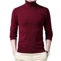 Sweater Men Solid Color Turtleneck Pullovers Pull Homme Mens cold Blouse Winter Long Sleeve T Shirts