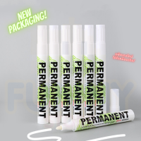 Permanent White Marker (1 แท่ง) ปากกาเคมี ปากกามาร์คเกอร์มันสีขาว 3mm I SNE-828