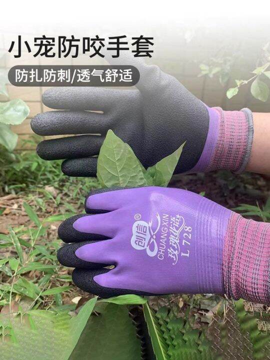 high-end-original-small-pet-bath-gloves-for-dogs-cats-hamsters-parrots-rabbits-anti-scratch-anti-bite