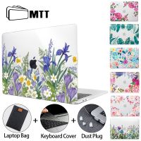 เคสแล็ปท็อป1 MTT คริสตัลดอกไม้เคสสำหรับ Macbook Pro Air M1 13 14 15 16 11 12นิ้วพร้อมแผ่นครอบแป้นพิมพ์ A2337 A2338 A2442