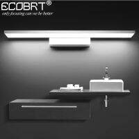 ECOBRT Modern Aluminum LED wall Light in Bathroom Wall Mounted over Mirror Picture lights Silver Gold Black deco wall lamps