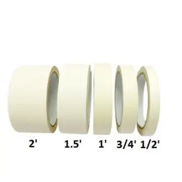 EOPPO Masking Tape 1/2 inch, 3/4 inch, 1 inch, 1.1/2 inch, 2 inch