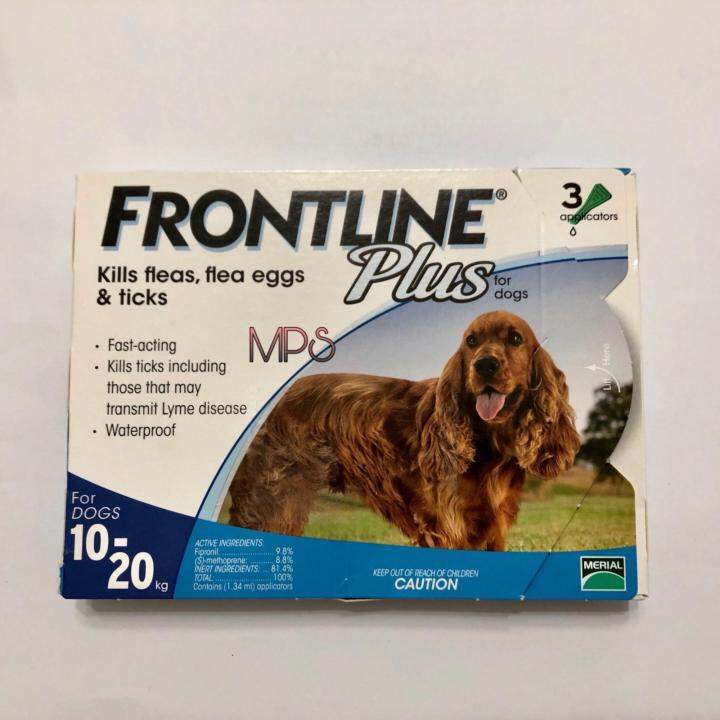 Frontline Plus (for dogs 1020kg) 3 applicators Lazada PH