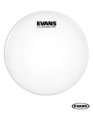 Evans™ B14DRY หนังกลองสแนร์ 14" แบบขุ่นน้ำมัน 1 ชั้น หนา 10 มิล พร้อมวงแหวนหนา 2 มิล (Genera Dry Snare Batter Drumhead) ** Made in USA **