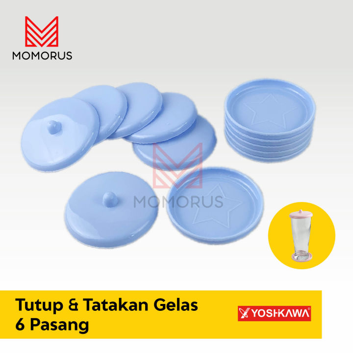 Tutup Tatak Gelas Set 6 Pasang Diameter 8 Cm Tutup Tatakan Gelas Cangkir Mug Alas Gelas Coaster 0668