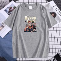 The Bebop Club Anime Cool Printing Man T Shirt Soft Comfortable Tshirt Cotton Loose Tshirts Mens