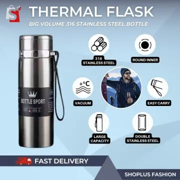 Vacuum Insulated Hot Water Bottle Stainless Steel Flask Thermoses 800m