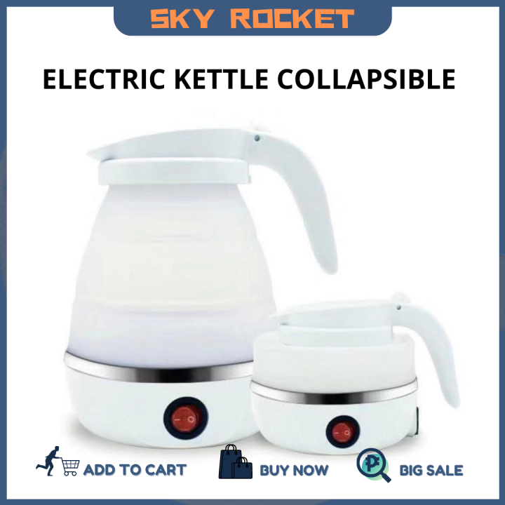 Silicone Travel Folding Electric Kettle 0.5L Mini Collapsible Foldable