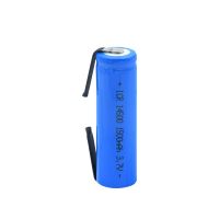 【HOT SALE】 14500 3.7V 1500MAh ICR14500 AA แบบชาร์จไฟได้พร้อมนิกเกิลเชื่อมสำหรับไฟฉายเซลล์ไมโครโฟน