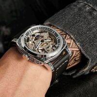 Hot Seller Guochao new mens watch authentic carved Richard hollow tourbillon mechanical wormhole concept