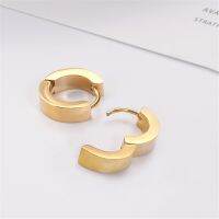 XJ-1PC Men Titanium Steel Earring R Hip Hop Earstuds Fashion Accessories Jewelry