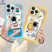 Rixuan เคส Realme C53 C55 C33 C30s C30 C31 C11 C12 C35 Realme10 9i 8i 6มี5 7i C25นิ่ม TPU C21Y C25Y C20 C2 Narzo50น่ารักมีความสุขจรวดอวกาศนักบินอวกาศ C15เคสใส