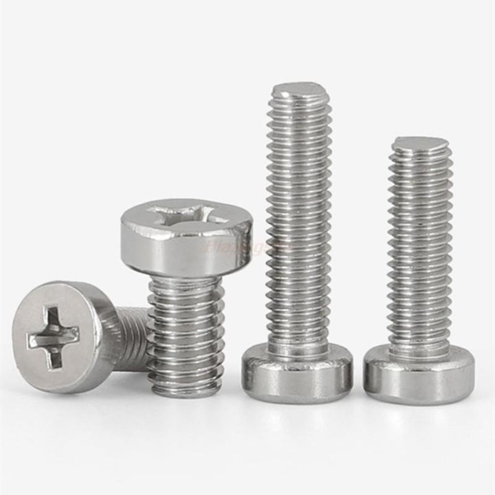 10-50x-m2-5-m3-m4-m5-304-a2-70-stainless-steel-gb822-phillips-cheese-head-screw-cross-thin-low-short-cap-round-column-head-bolt