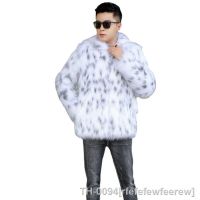 ☜▼ rfefefewfeerew S-9XL Men Roupas De Inverno Size Jovem Grosso Quente Pelúcia Imitação Fur Coat