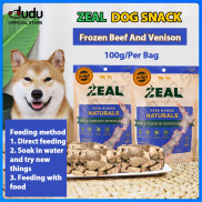 Dog Chews Snack Beef Venison Flavors with Real Meat Healthy 100g Pack of 1