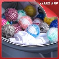 ZZJEDX SHOP เครื่องกำจัดขนสัตว์เลี้ยง6ชิ้นที่กำจัดขนซักผ้าไนล่อนปนเปื้อน Bola Laundry ลูกบอลทำความสพอาดทำความสะอาดขนปุย