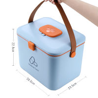 Medicine Box with Portable Pill Case First Aid Medical Kit Container Family Emergency Medicine Storage Organizer With Handle