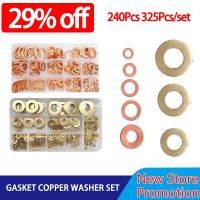 M5-M20 Gasket Copper Washer Nut And Bolt Set M2-M14 Brass Flat Plain Washer For Screw Bolt Set  For Sump Plugs Flat Plain Washer Nails  Screws Fastene