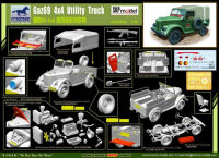 CB35096 Bronco 1/35 Soviet GAZ(M) 4x 4ชุดอาคารชุดประกอบโมเดลรถบรรทุกอเนกประสงค์