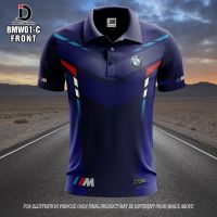 เสื้อโปโลการ์ตูนแห้งเร็ว Lapela Camisa Polo สูตร F1 BMW 1ชุดแข่งรถ