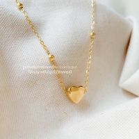 Mini heart bracelet or anklet TINARI สร้อยข้อมือ สร้อยข้อเท้า สร้อยสแตนเลส ทอง หัวใจ ของขวัญ