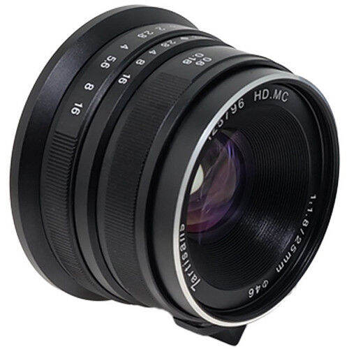 7Artisans Photoelectric 25mm f/1.8 APS-C format Lens (E-Mount) for Sony ...