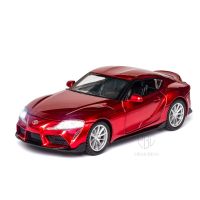 1/32 Toyota GR SUPRA Diecast รุ่นรถโลหะผสมจำลองโลหะสูงของเล่นที่มีเสียงดึงกลับสำหรับ K Children คอลเลกชัน