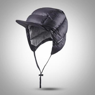 Windproof Duck Down Peaked Hat Thermal Waterproof Earflap Warm Fleece Soft For Cycling Hunting Outdoor Sports