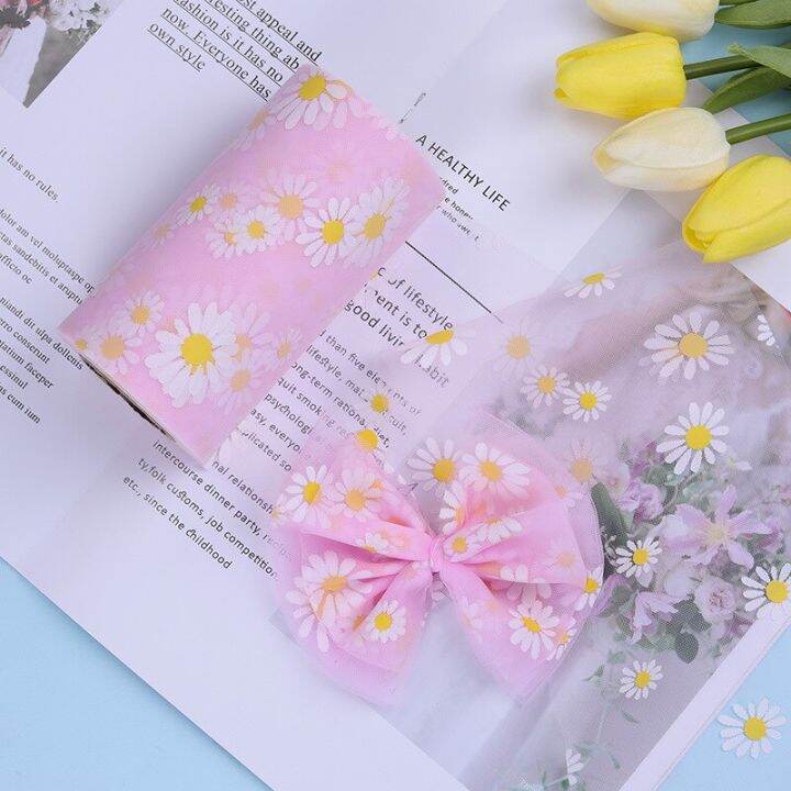 5yards-120mm-60mm-small-daisies-print-organza-ribbon-gift-wrapping-hairbow-diy-decoration-christmas-silk-ribbons-lace-fabric-gift-wrapping-bags