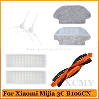 Accessories For Xiaomi Mijia Robot Vacuum Mop 3C B106CN Spare Parts Main Side Brush Hepa Filter Mop Rag Cloth Cover Replacement (hot sell)Elvis William