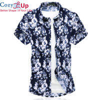 Cozy Up เสื้อเชิ้ตลายดอกฮิปฮอปแขนสั้นห้องพักช่วงวันหยุดปาร์ตี้ฮาวาย Beach