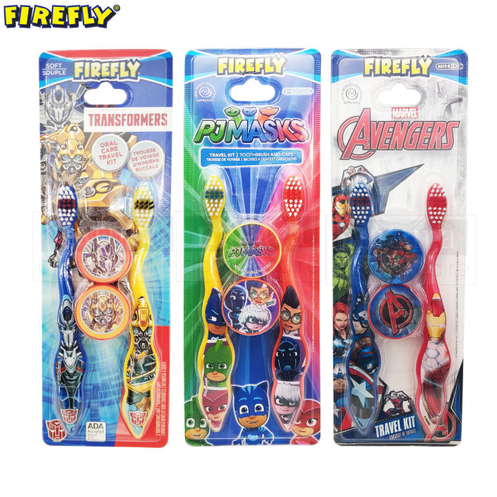 Firefly, Kids Toothbrush with Cover, Transformers Avengers PJ Masks ...